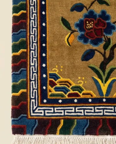 Tibetan Floral Runner Rug
